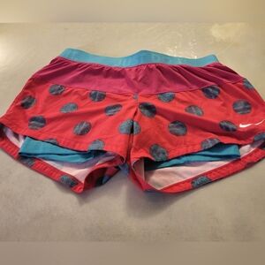 Nike Dri-Fit Shorts, size M, pink/teal